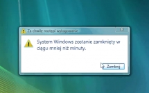Wyłączanie komputera o określonej godzinie - Windows Vista